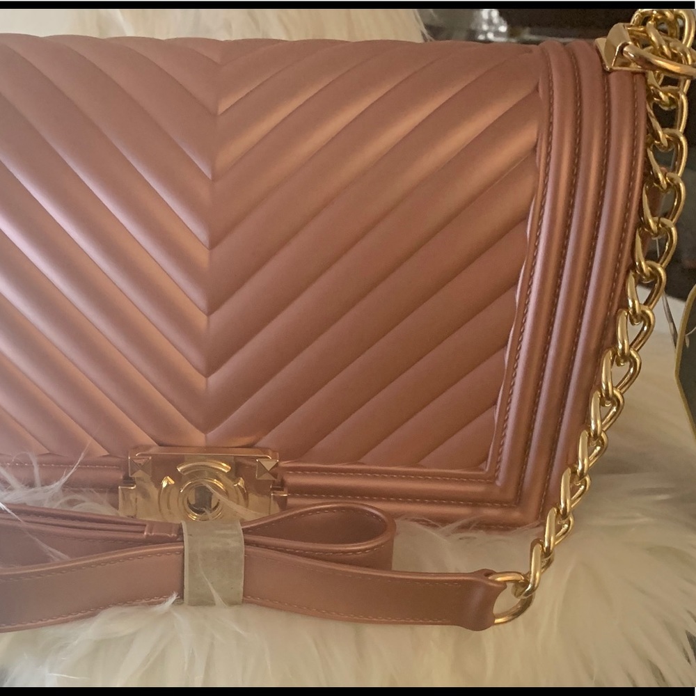 Rose Gold shoulder chain bag